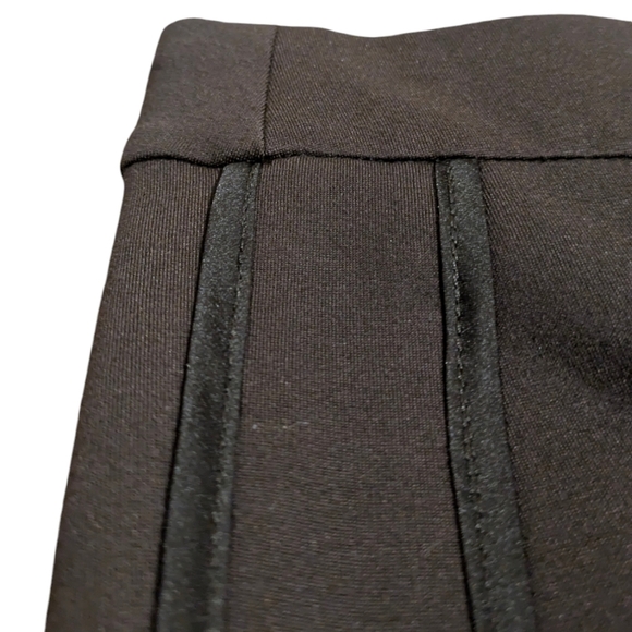 Elie Tahari Pants Espresso Track Stripe Stretchy Fall Legging - Athleisure $228 - Picture 4 of 9